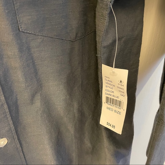 Men’s Volcom Pacsun Gray/Blue Long Sleeve Shirt - Picture 4 of 4